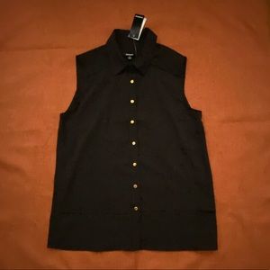 Premise black sheer blouse